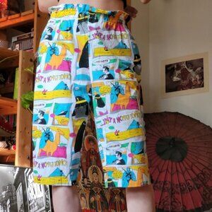 Vintage Brobell Egyptian Cairo cartoon capri pants size large